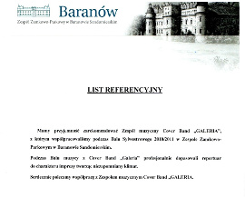 Referencje Zamek w Baranowie Sandomierskim