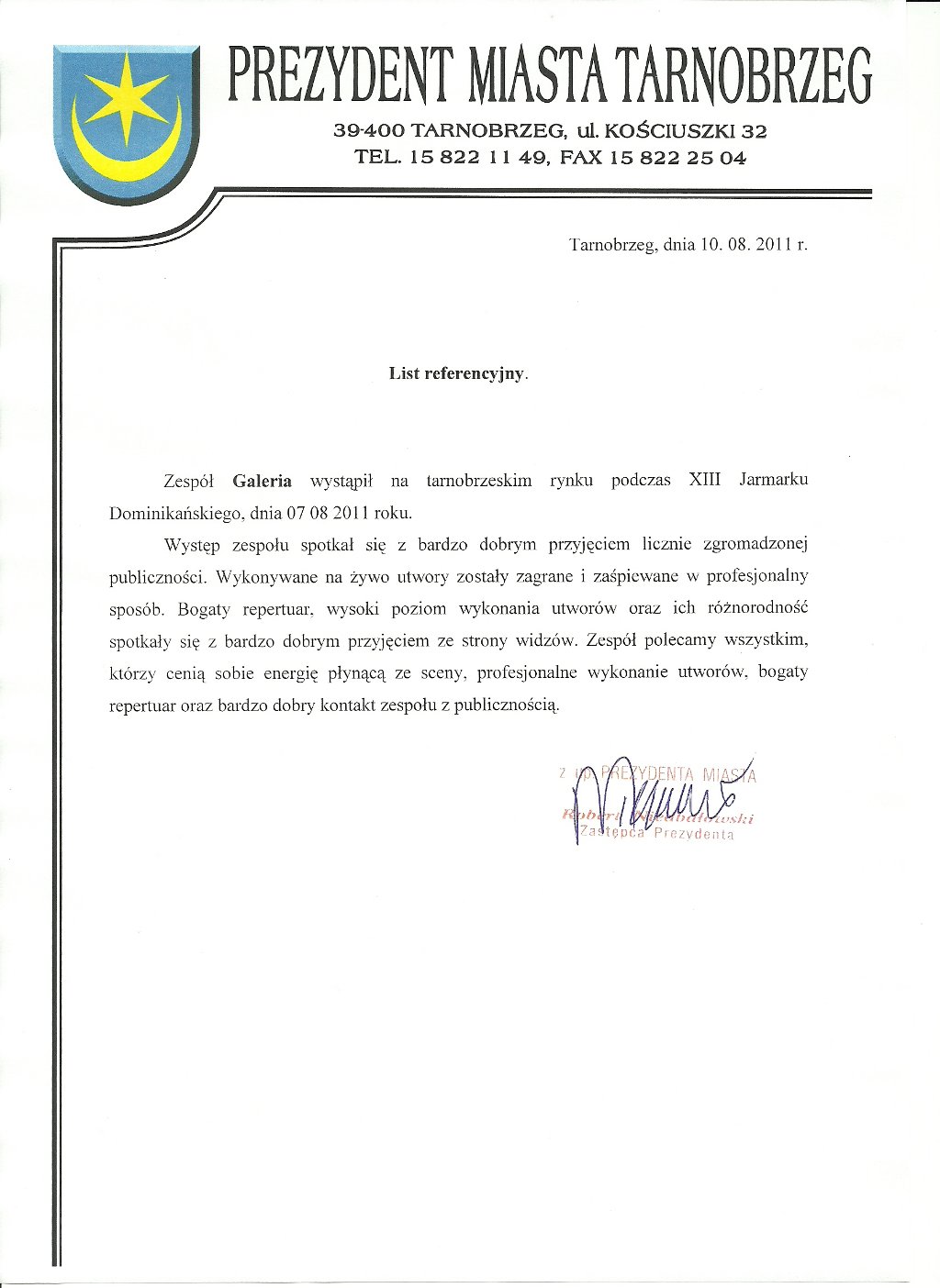 Referencje Tarnobrzeg JD