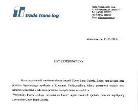 Referencje Trade Trans Log